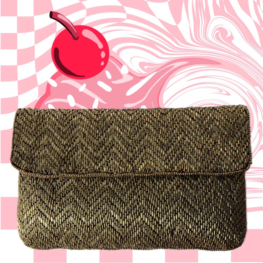 From St Xavier Beaded Evening Clutch